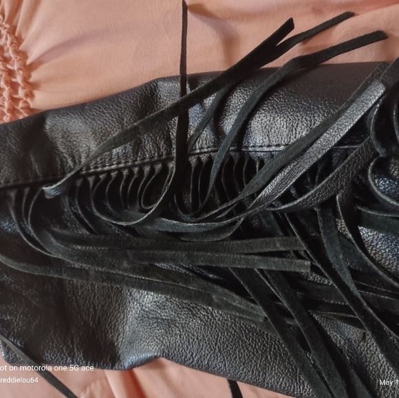 Women’s Rare  Vintage leather Concho fringe cropped jacket - Picture 8 of 17